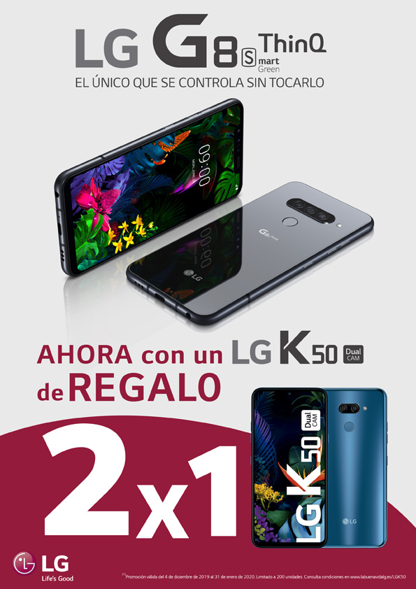 LG G8s - Regalo LG K50 VDF