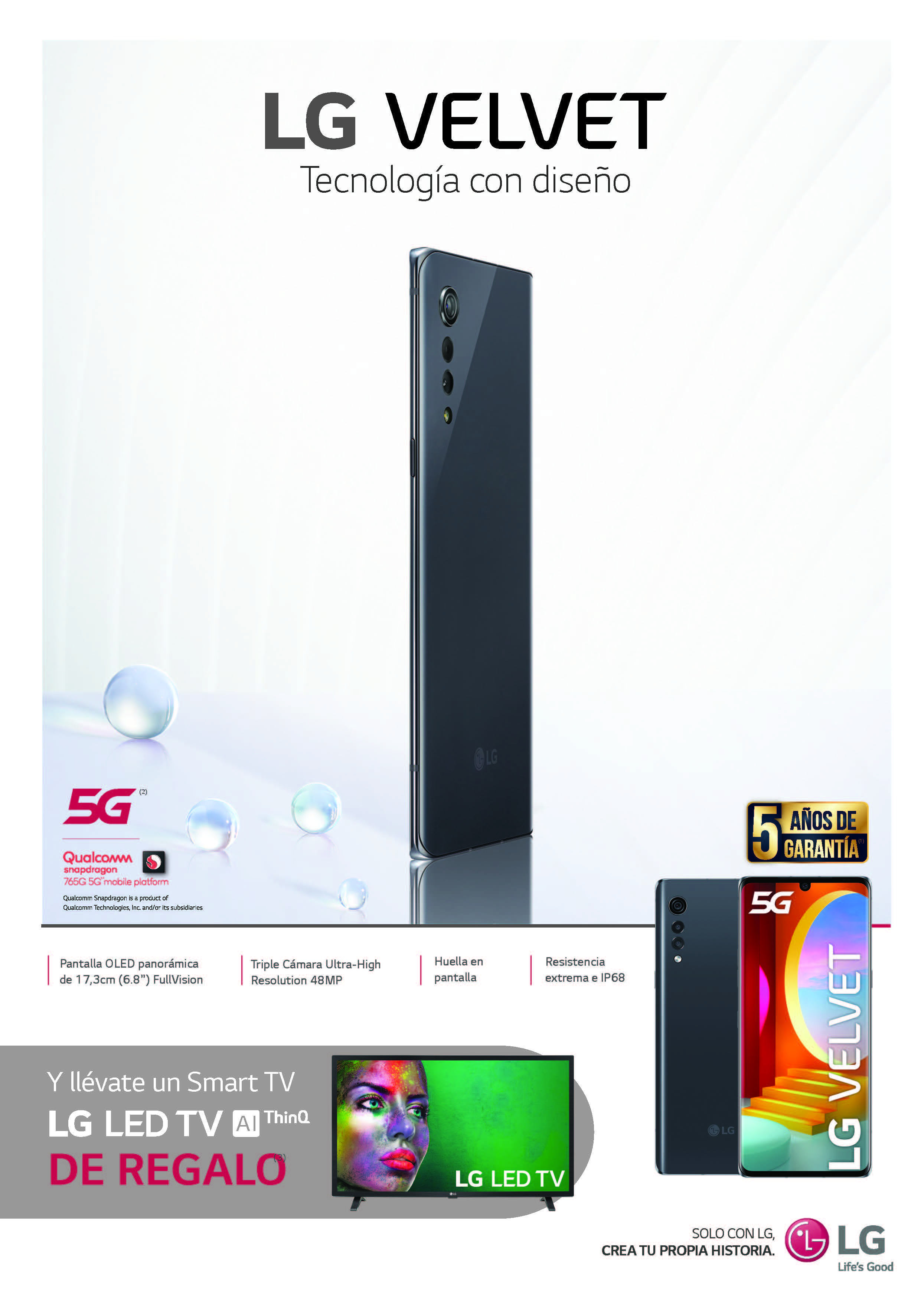 LG VELVET 5 G - Regalo LG Smart TV32