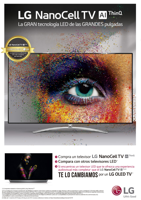 Vive la experiencia Audiovisual LED más completadel mercado con LG NanoCell TV